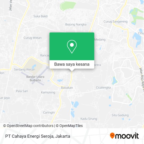 Peta PT Cahaya Energi Seroja