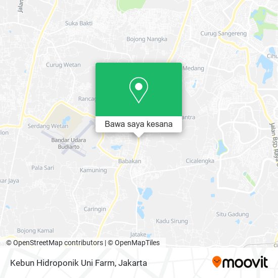 Peta Kebun Hidroponik Uni Farm