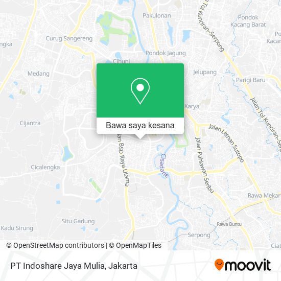 Peta PT Indoshare Jaya Mulia