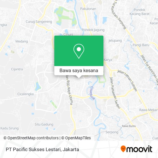 Peta PT Pacific Sukses Lestari