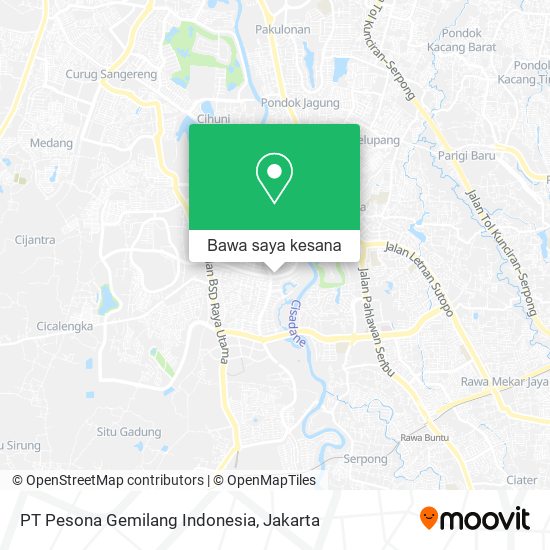 Peta PT Pesona Gemilang Indonesia