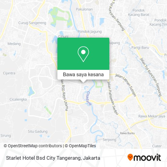 Peta Starlet Hotel Bsd City Tangerang