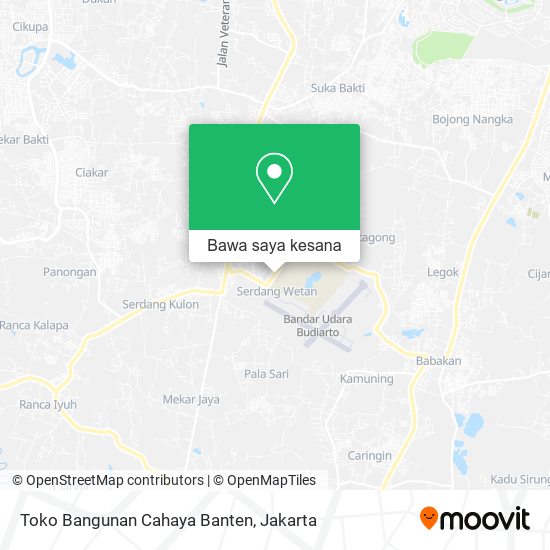 Peta Toko Bangunan Cahaya Banten