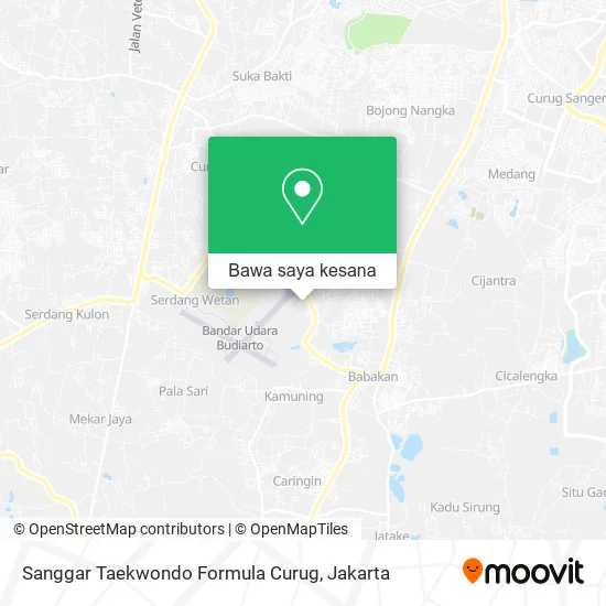 Peta Sanggar Taekwondo Formula Curug