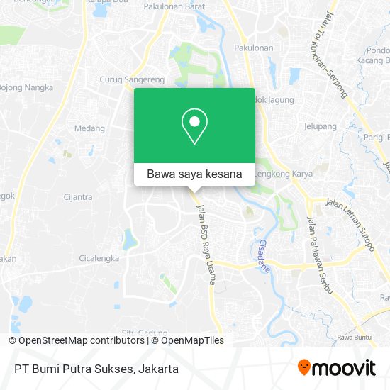 Peta PT Bumi Putra Sukses