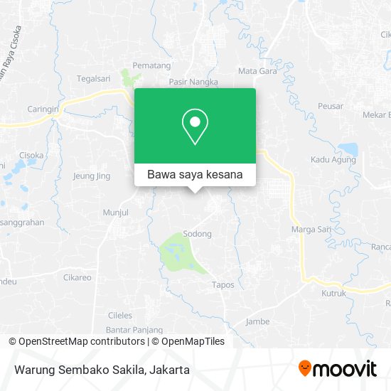 Peta Warung Sembako Sakila