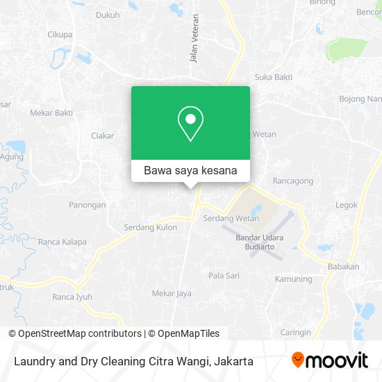 Peta Laundry and Dry Cleaning Citra Wangi