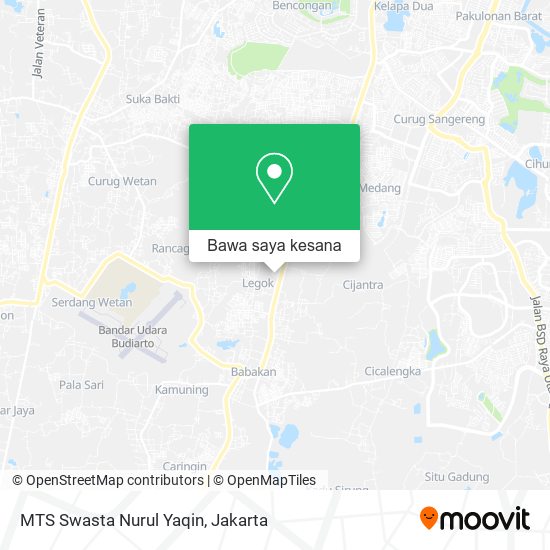 Peta MTS Swasta Nurul Yaqin