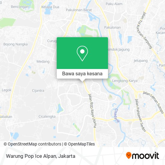 Peta Warung Pop Ice Alpan