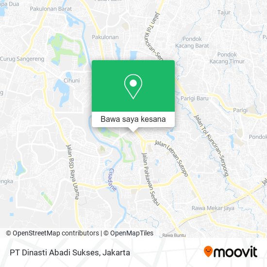 Peta PT Dinasti Abadi Sukses