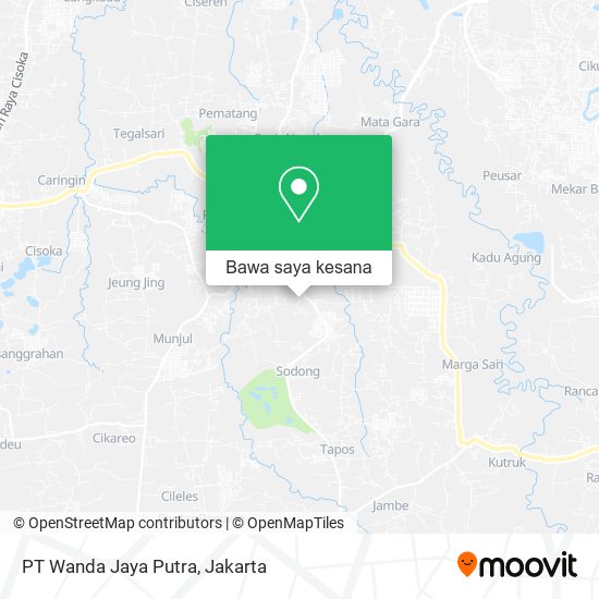 Peta PT Wanda Jaya Putra