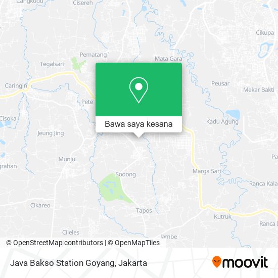 Peta Java Bakso Station Goyang