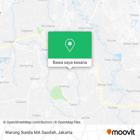 Peta Warung Sunda MA Saodah