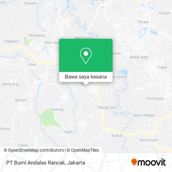 Peta PT Bumi Andalas Rancak