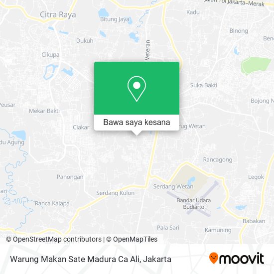 Peta Warung Makan Sate Madura Ca Ali