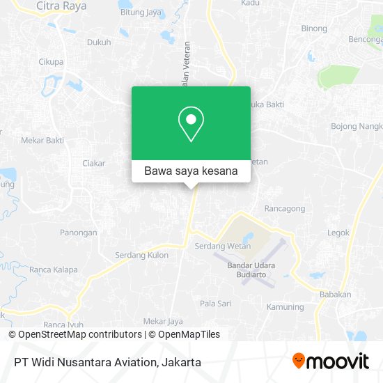 Peta PT Widi Nusantara Aviation