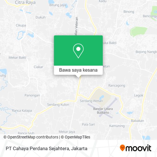 Peta PT Cahaya Perdana Sejahtera