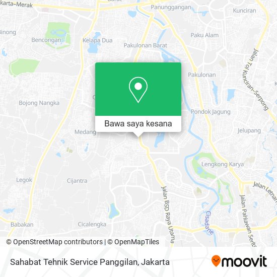 Peta Sahabat Tehnik Service Panggilan