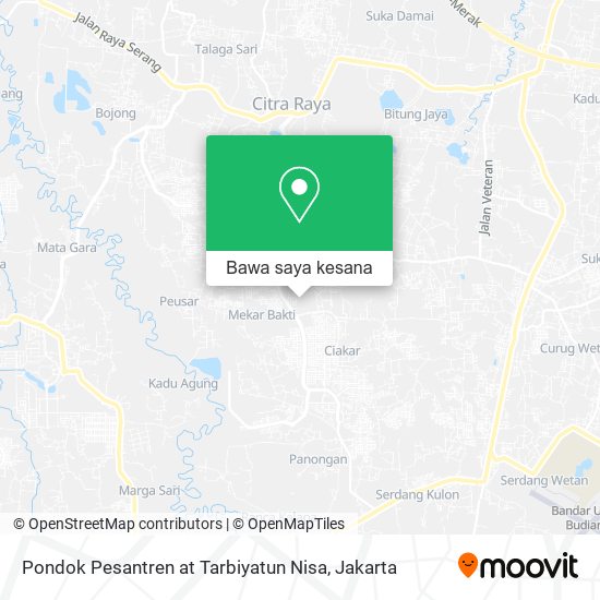 Peta Pondok Pesantren at Tarbiyatun Nisa