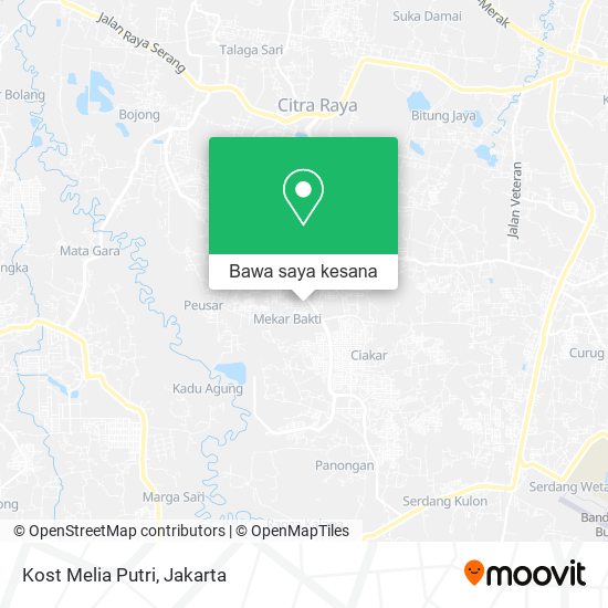 Peta Kost Melia Putri