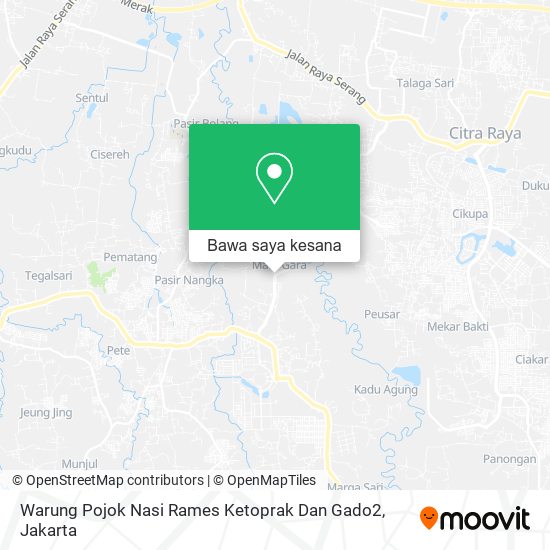 Peta Warung Pojok Nasi Rames Ketoprak Dan Gado2