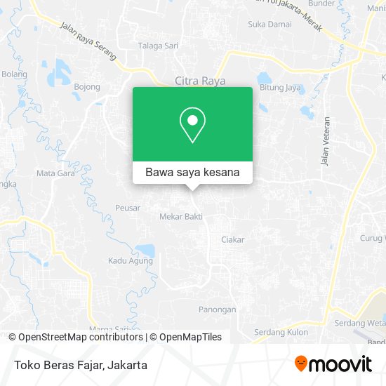 Peta Toko Beras Fajar