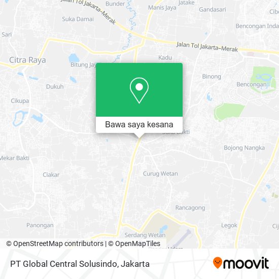 Peta PT Global Central Solusindo