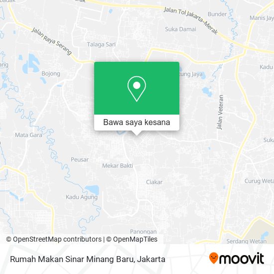 Peta Rumah Makan Sinar Minang Baru