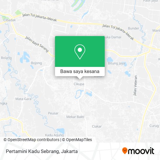 Peta Pertamini Kadu Sebrang