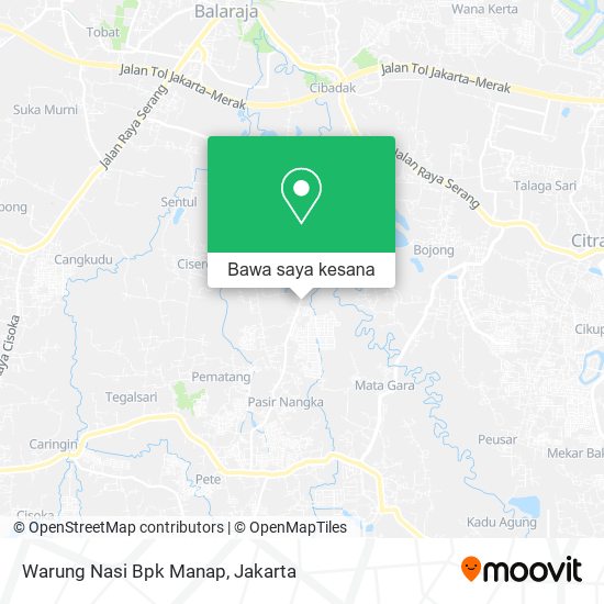 Peta Warung Nasi Bpk Manap
