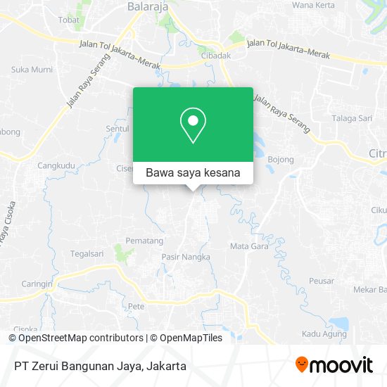 Peta PT Zerui Bangunan Jaya