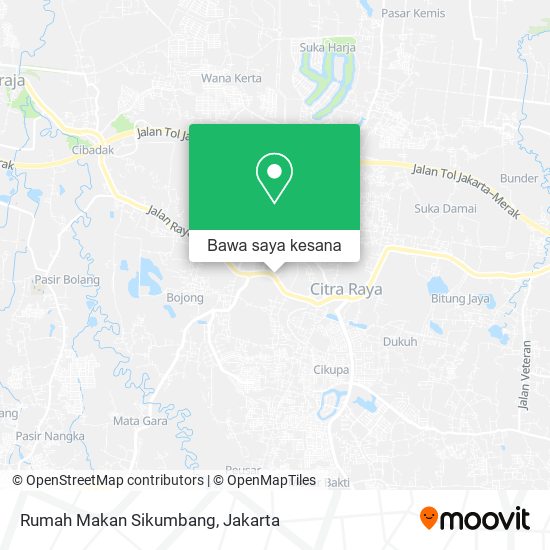 Peta Rumah Makan Sikumbang
