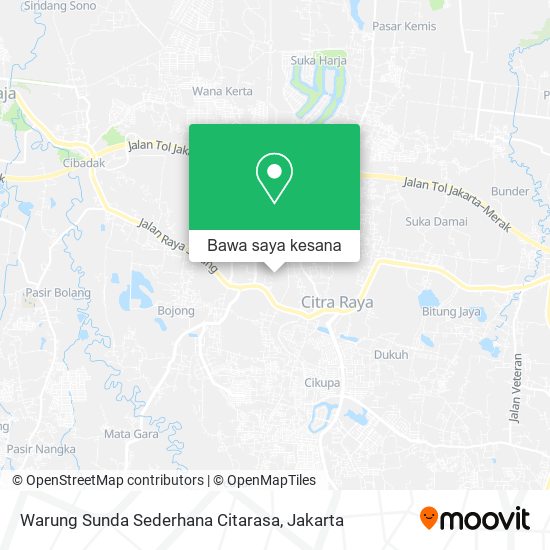 Peta Warung Sunda Sederhana Citarasa