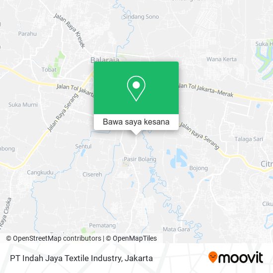 Peta PT Indah Jaya Textile Industry