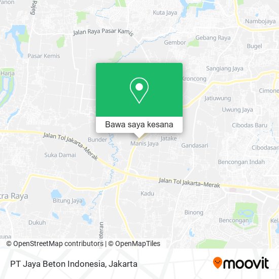 Peta PT Jaya Beton Indonesia