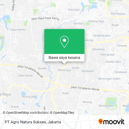 Peta PT Agro Natura Sukses