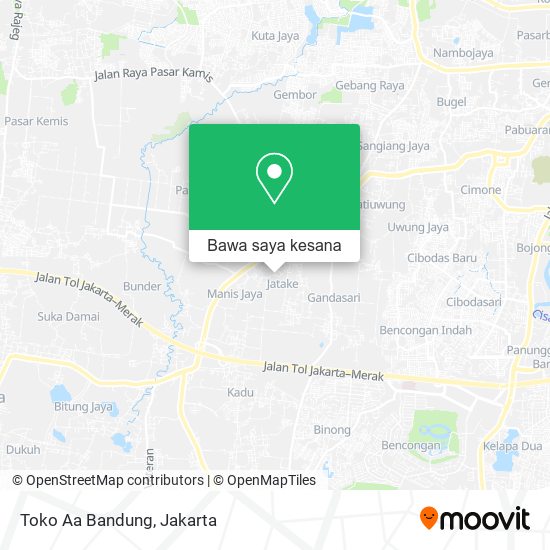 Peta Toko Aa Bandung