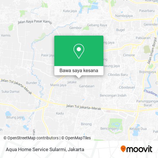 Peta Aqua Home Service Sularmi