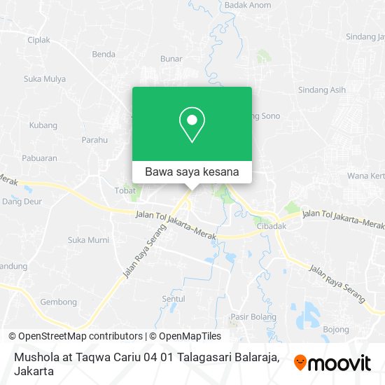 Peta Mushola at Taqwa Cariu 04 01 Talagasari Balaraja