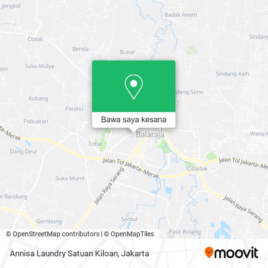 Peta Annisa Laundry Satuan Kiloan
