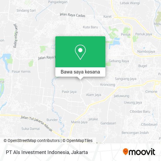Peta PT Als Investment Indonesia