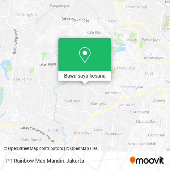 Peta PT Rainbow Mas Mandiri