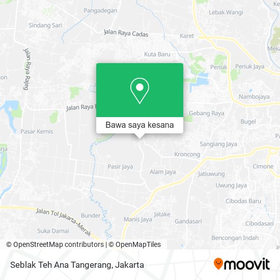 Peta Seblak Teh Ana Tangerang