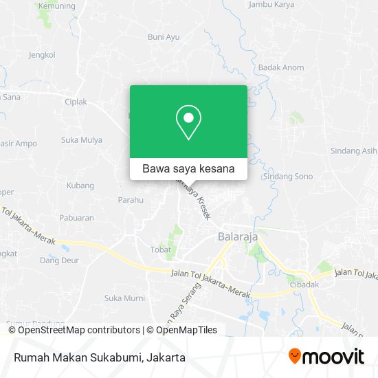 Peta Rumah Makan Sukabumi