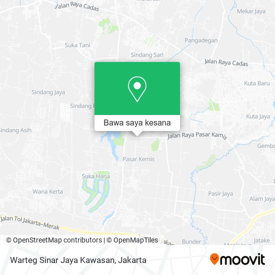 Peta Warteg Sinar Jaya Kawasan