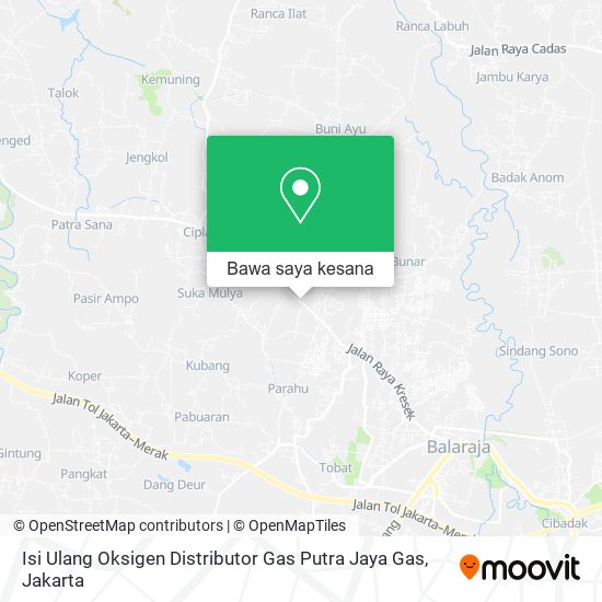 Peta Isi Ulang Oksigen Distributor Gas Putra Jaya Gas