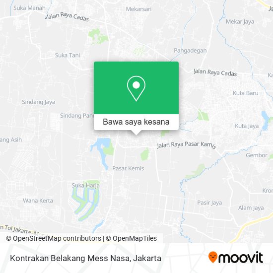 Peta Kontrakan Belakang Mess Nasa