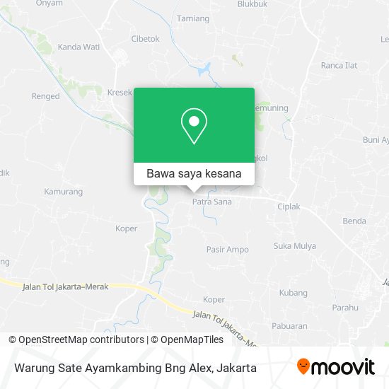 Peta Warung Sate Ayamkambing Bng Alex