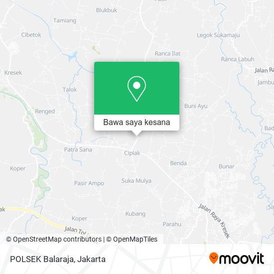 Peta POLSEK Balaraja