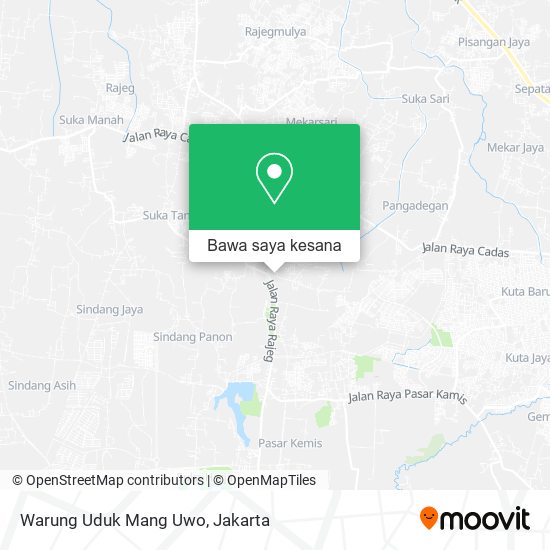 Peta Warung Uduk Mang Uwo